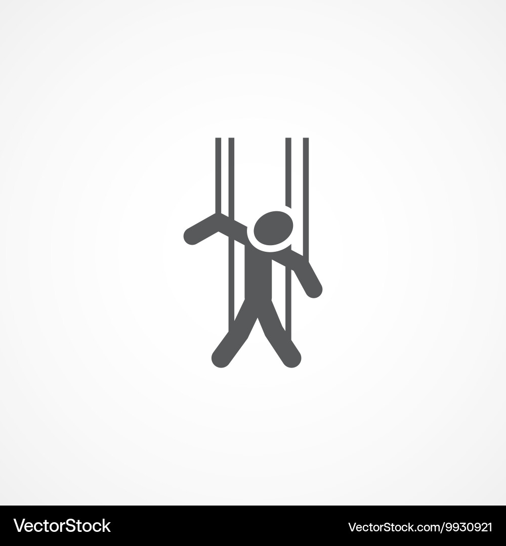 String Puppet Icon vector image