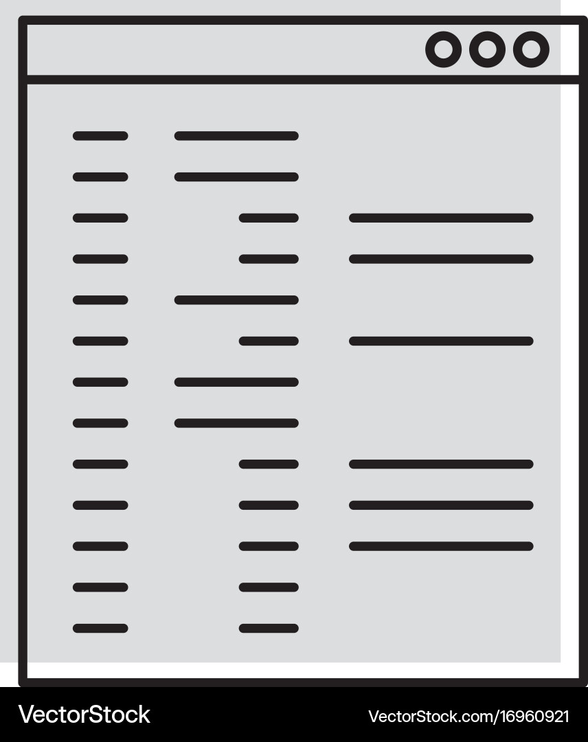 Template computer isolated icon vector image