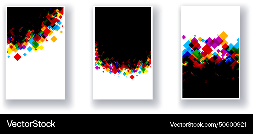 Vibrant pixel cascade Royalty Free Vector Image