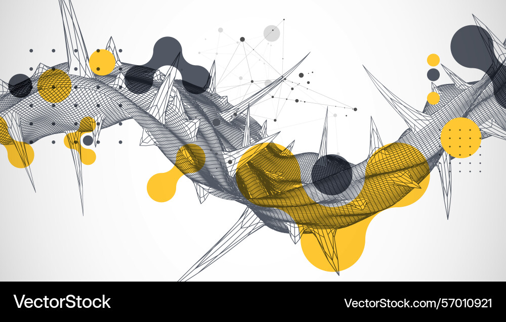 Wireframe Wissenschaft Hintergrund mit Plexus-Effekt Wireframe Wissenschaft Hintergrund mit Plexus-Effekt vektorbild