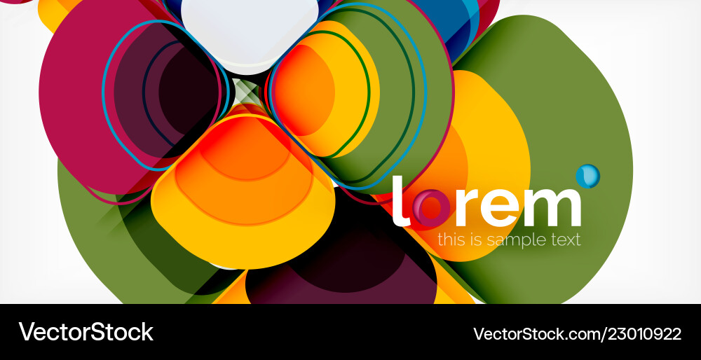 Abstract background - geometric multicolored round Abstract background - geometric multicolored round Vector Image