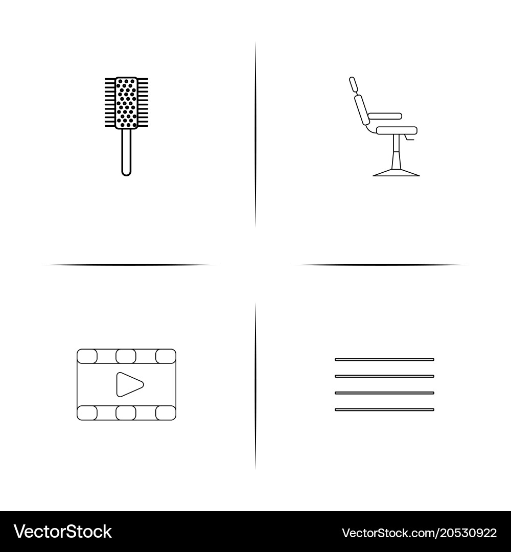 Creative process and design simple linear icons vector image