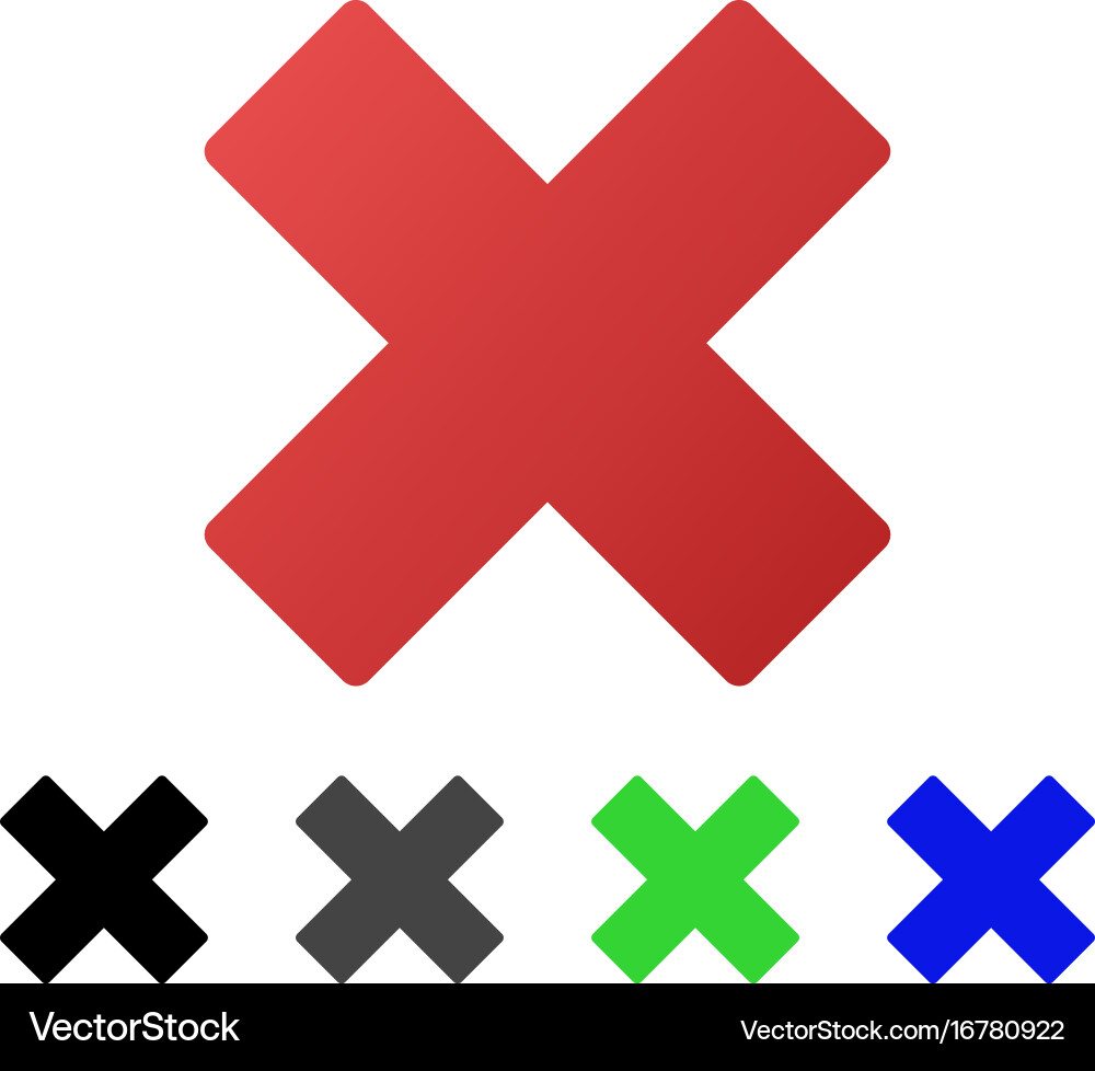 Delete flat gradient icon Vector Image