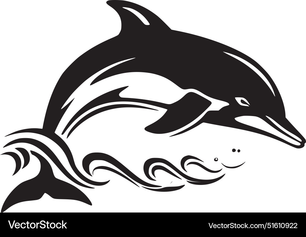 Dolphin - hochwertiges Logo ideal für T-Shirt Dolphin - hochwertiges Logo ideal für T-Shirt vektorbild