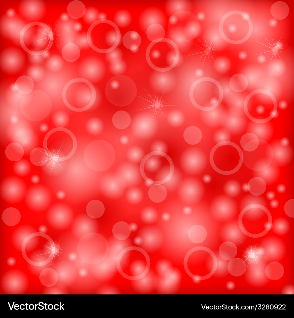 Red Bokeh Abstract Background vector image