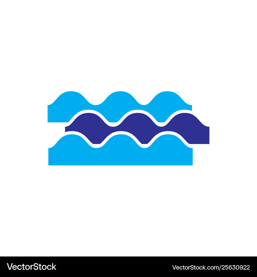 Wave icon on background for graphic and web design Wave icon on background for graphic and web design vector image