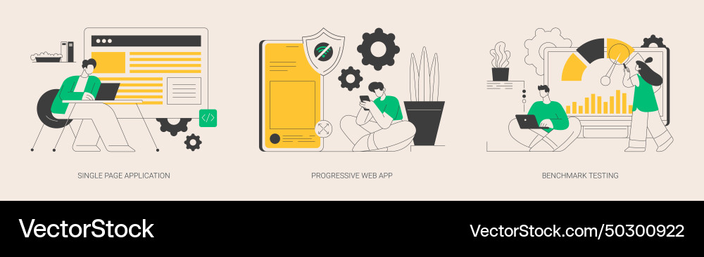 Web development abstract concept Web development abstract concept vector image