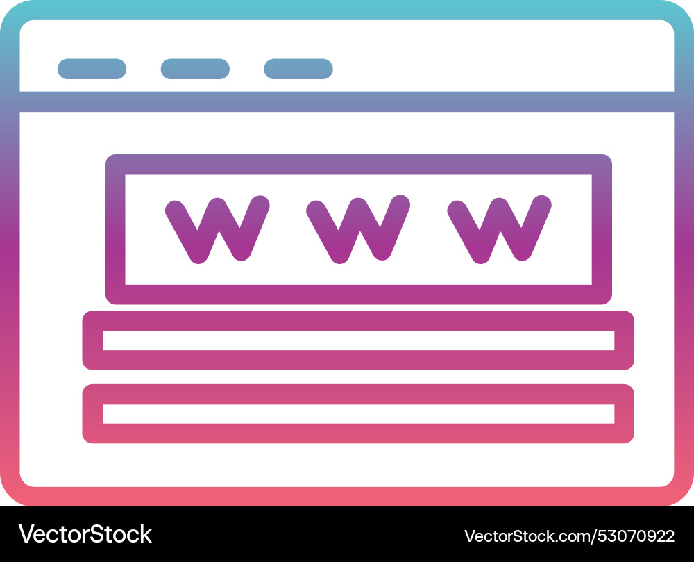 Website line gradient design Vector Image