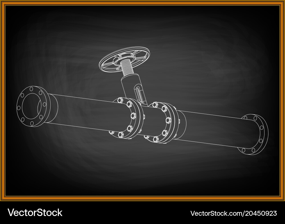 3d model of an pipeline vector image