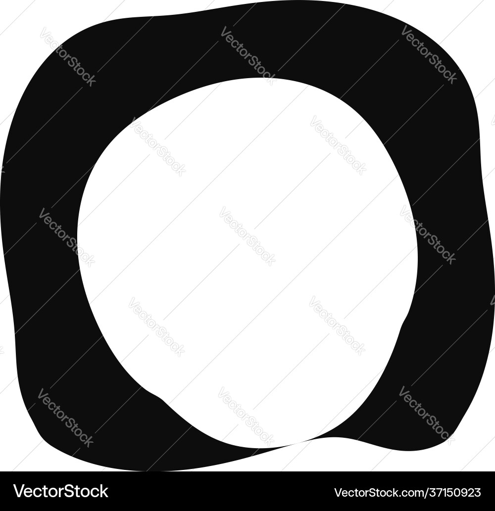 Abstract amorphous rounded square shape element Abstract amorphous rounded square shape element Vector Image