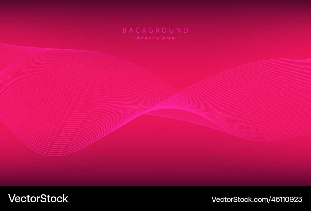 Abstract gradient background wave element Abstract gradient background wave element vector image