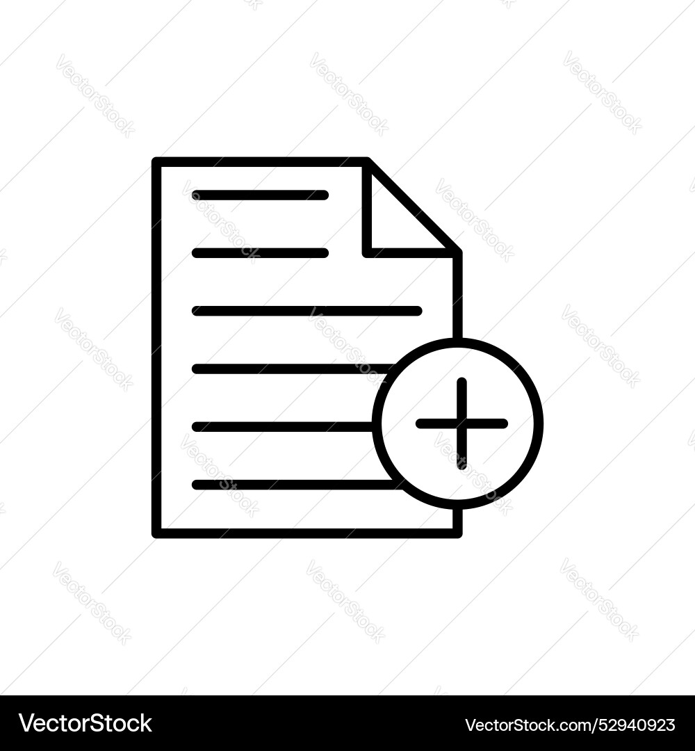 Add document icon set new file or page symbol vector image