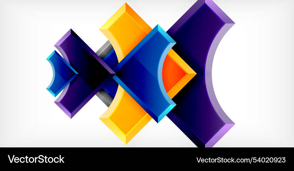 Arrow with round elements color geometric shapes Arrow with round elements color geometric shapes vector image