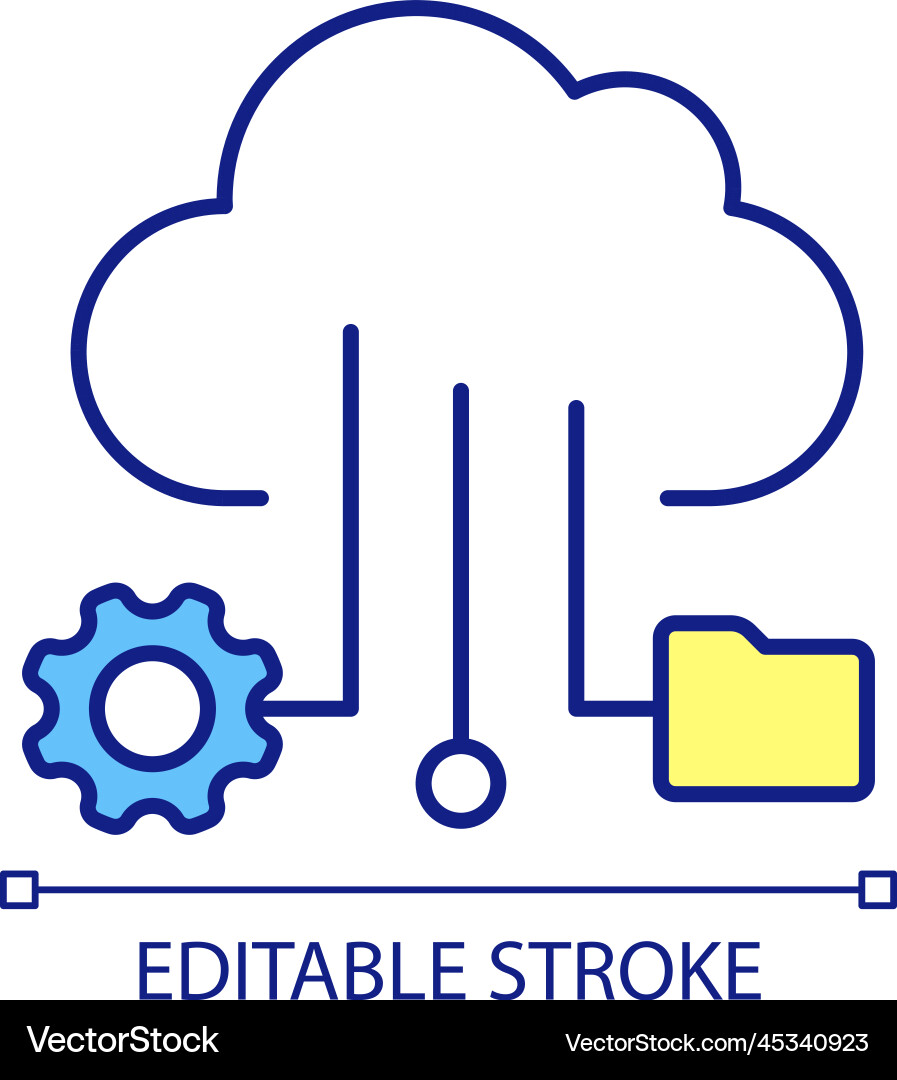 Cloud Optimization Icon Vector Image