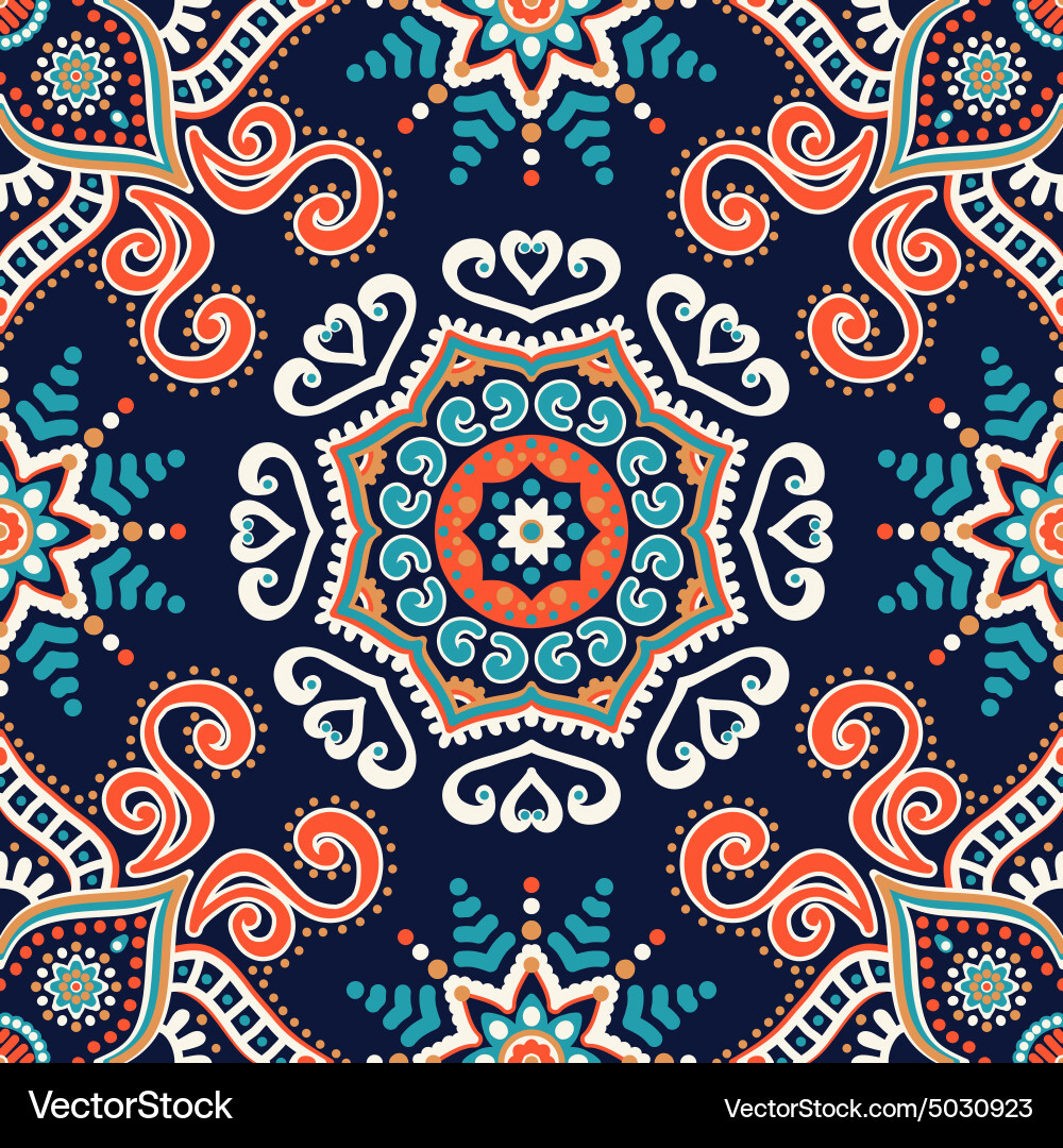 Ethnic Tribal Seamless Pattern vector image