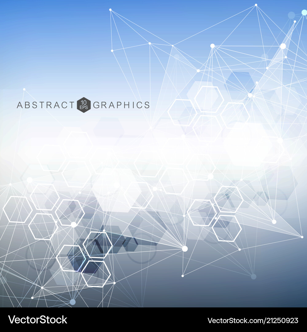 Geometric abstract background with connected line Geometric abstract background with connected line vector image