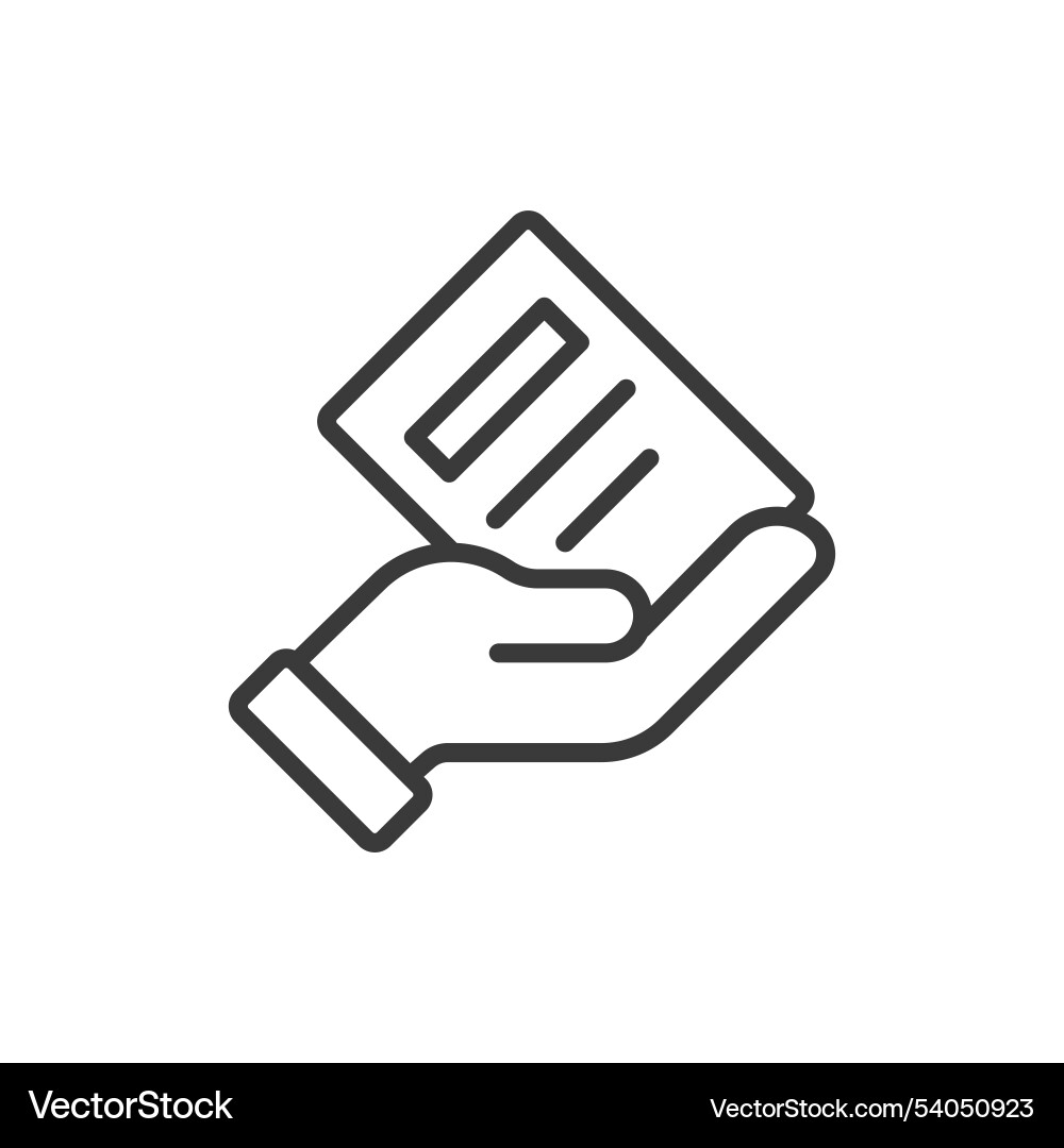Issuing files in line design Issuing files in line design vector image