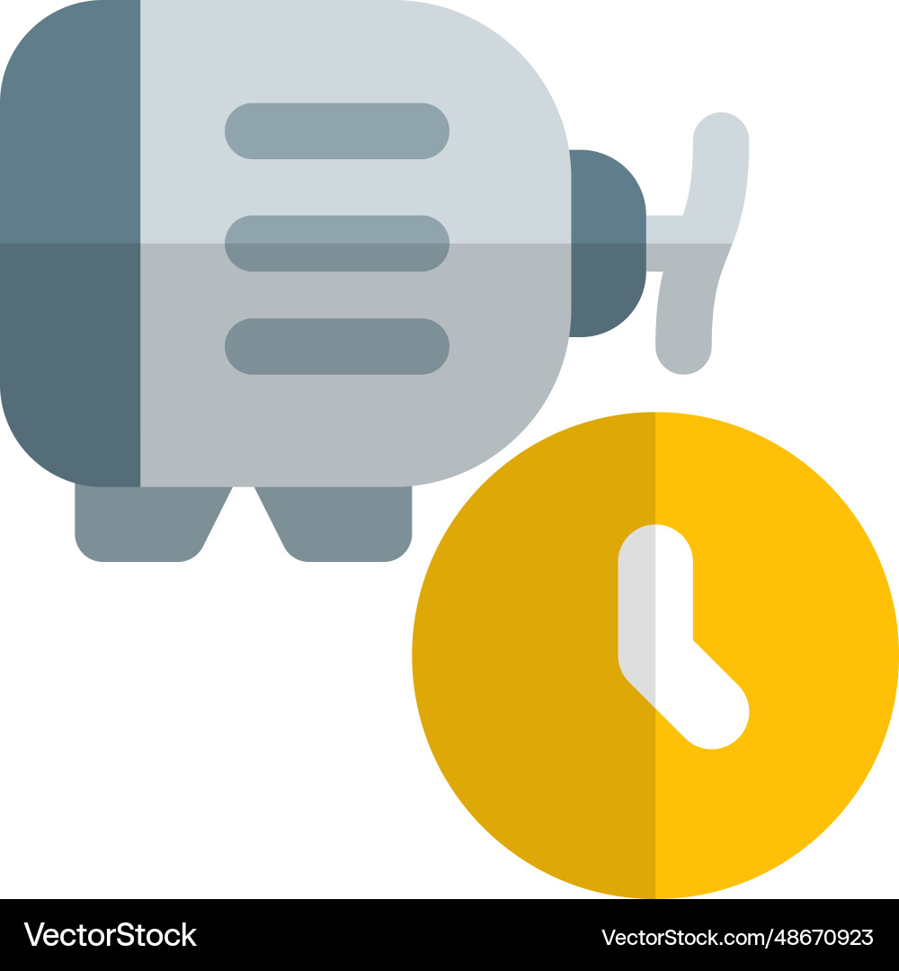 Machine powered faster through dynamo vector image