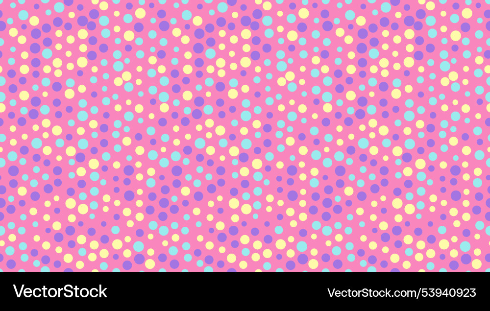 Seamless spotted pattern with abstract circles Vector Image
