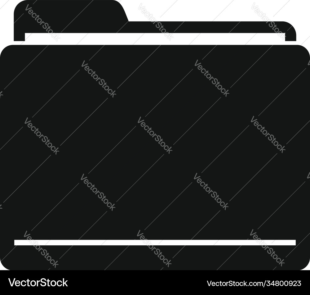 Storage computer folder icon simple style Storage computer folder icon simple style Vector Image