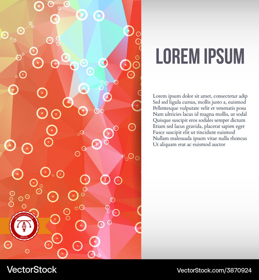 Abstract colorful triangles background vector image