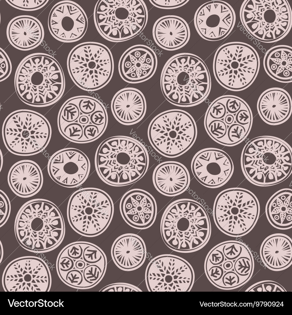Bohemian Circles Pattern vector image