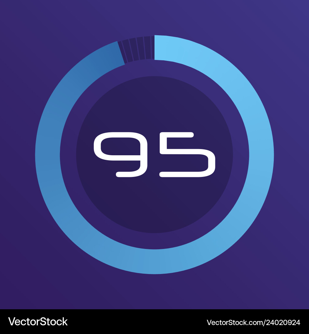 Circular interval timer Circular interval timer vector image