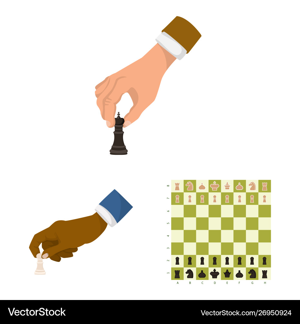 Design chess and game sign collection Design chess and game sign collection vector image