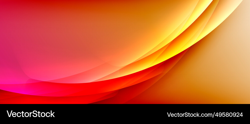 Dynamic flowing waves on gradient color background Dynamic flowing waves on gradient color background vector image