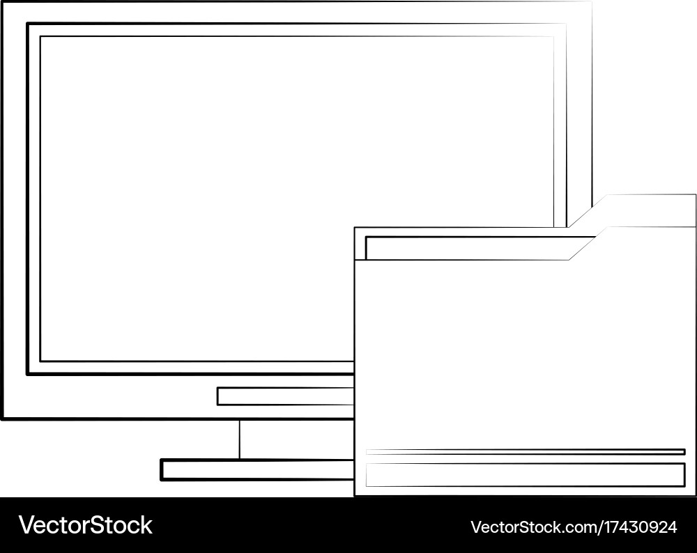 File folder icon image Vector Image