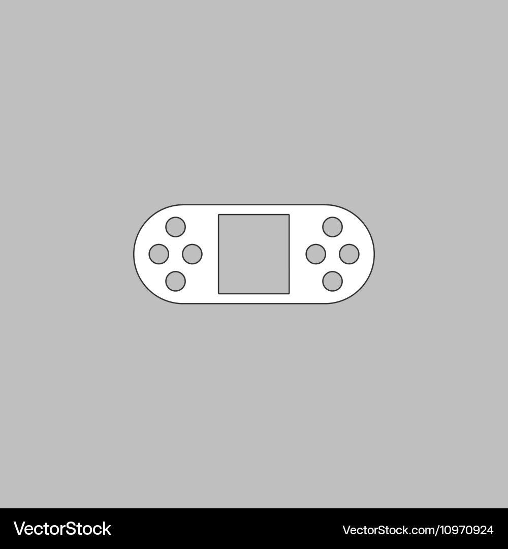 Game console computer symbol vector image