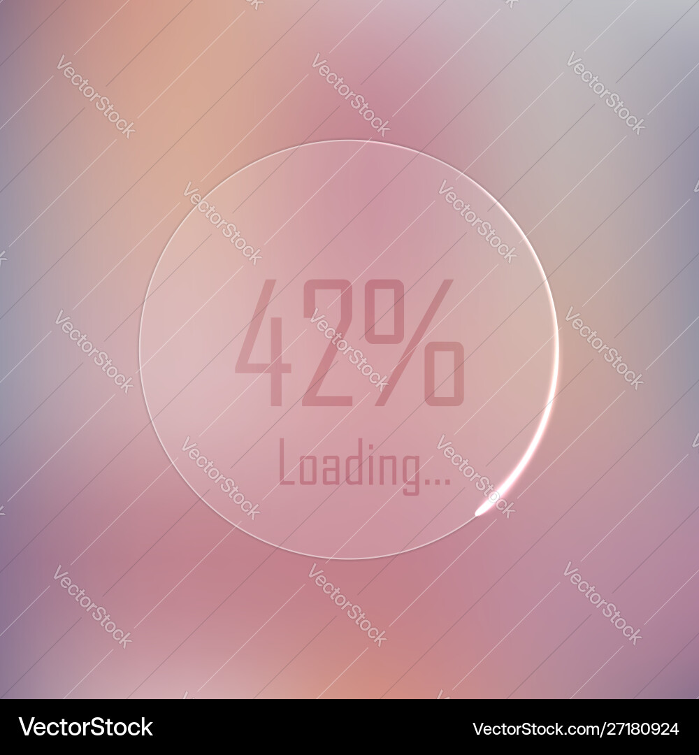 Icon loading process on blurred background vector image