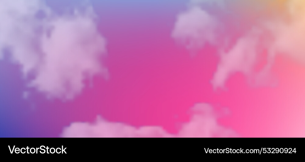 Modern colorful gradient background with clouds Modern colorful gradient background with clouds vector image