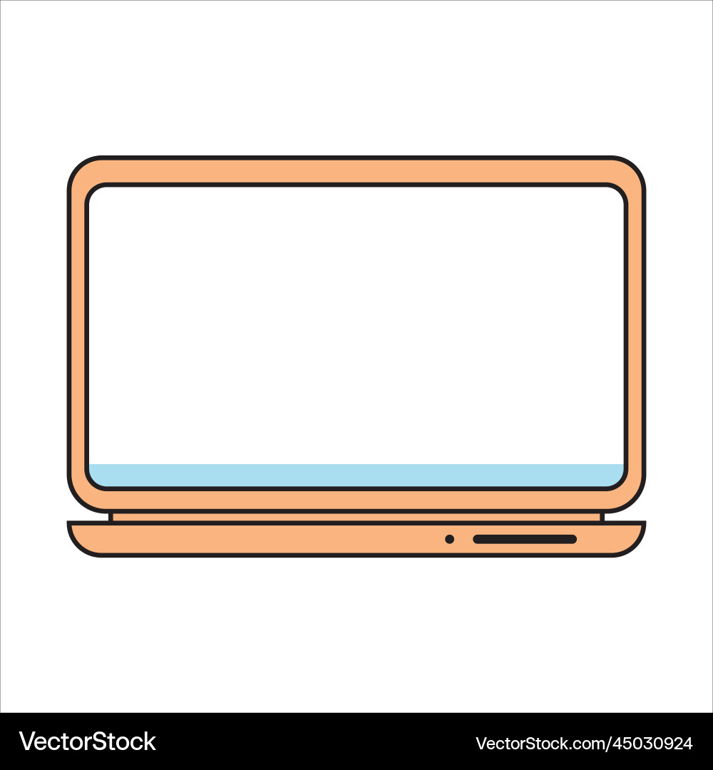 Modern Computer Device Icon vector image
