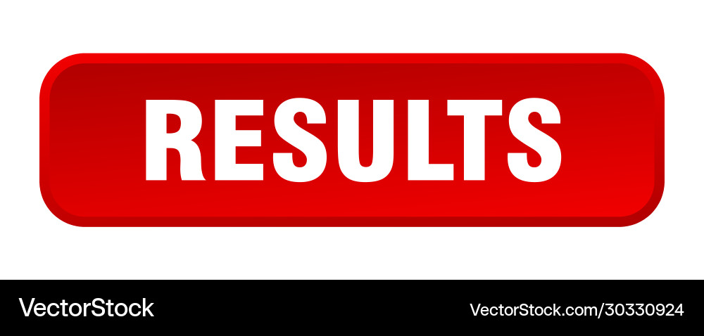 Results button square 3d push vector image
