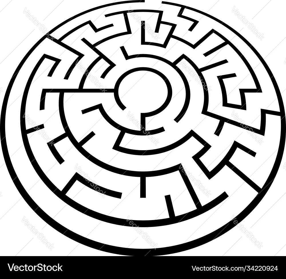 Solvable 3d maze labyrinth puzzle game Solvable 3d maze labyrinth puzzle game Vector Image