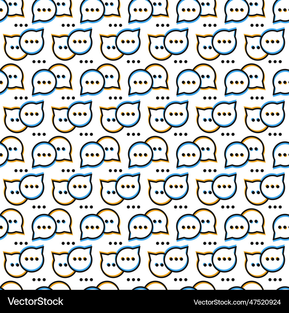 Speech bubble pattern Speech bubble pattern vector image