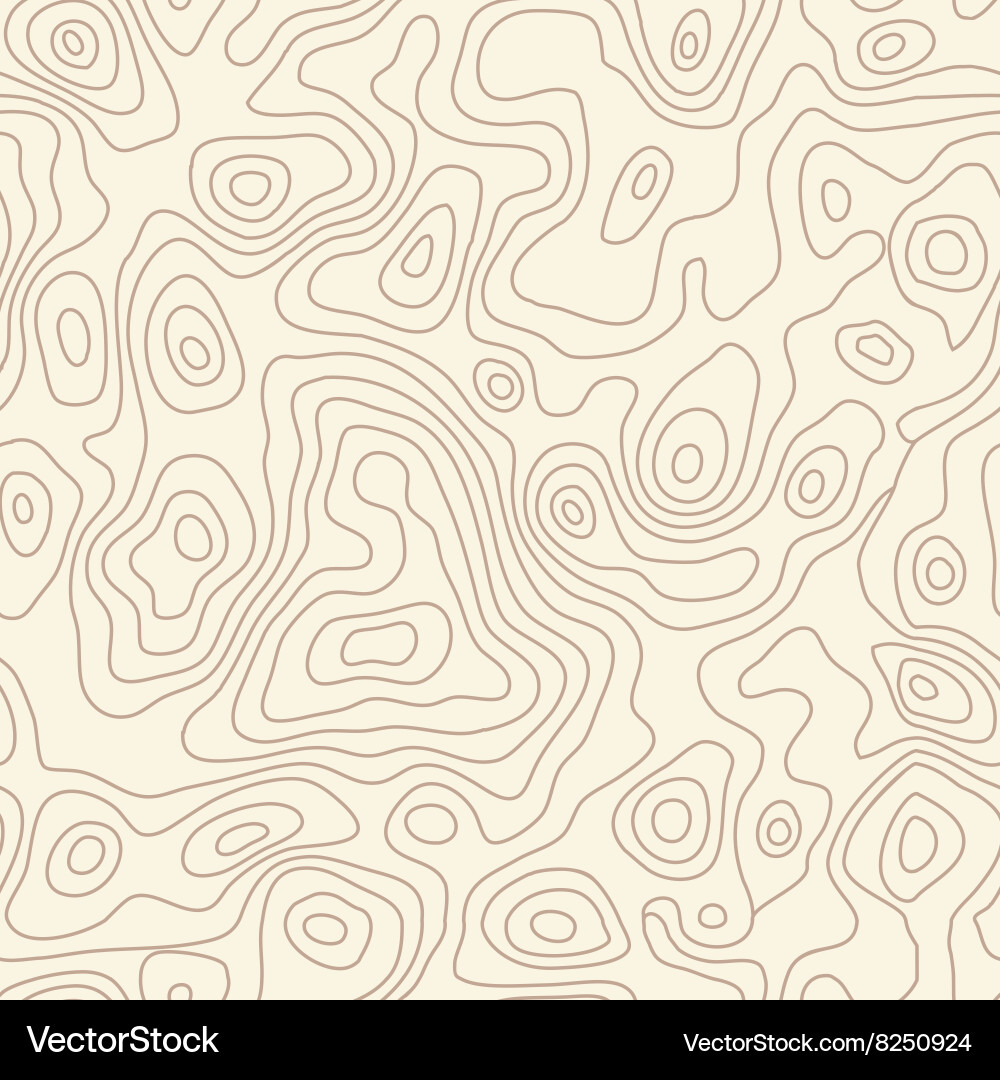 Topographic Contour Map Background Vector Image