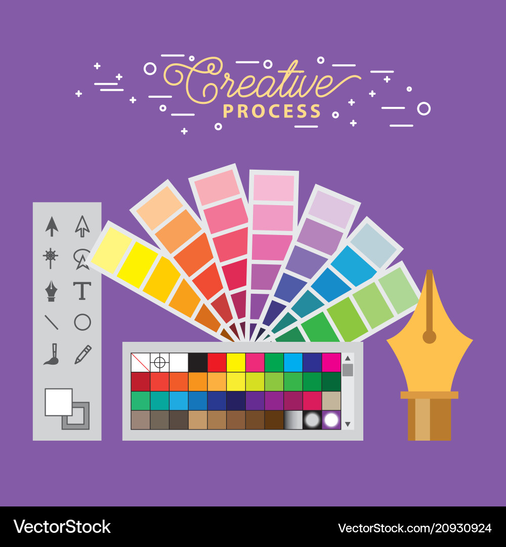 Working process tools Vector Image