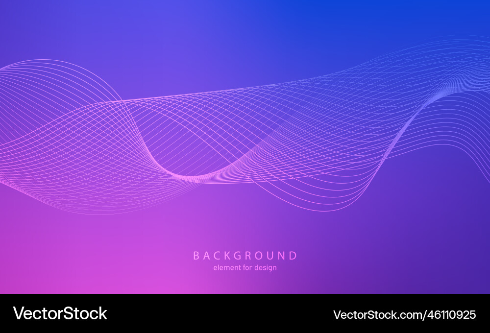 Abstract gradient background wave element Abstract gradient background wave element Vector Image