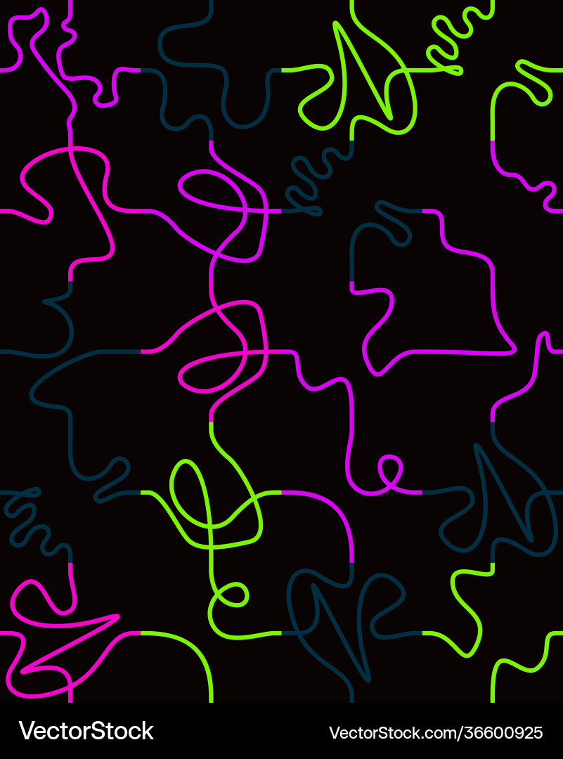 Abstract linear pattern made with seamless thin vector image