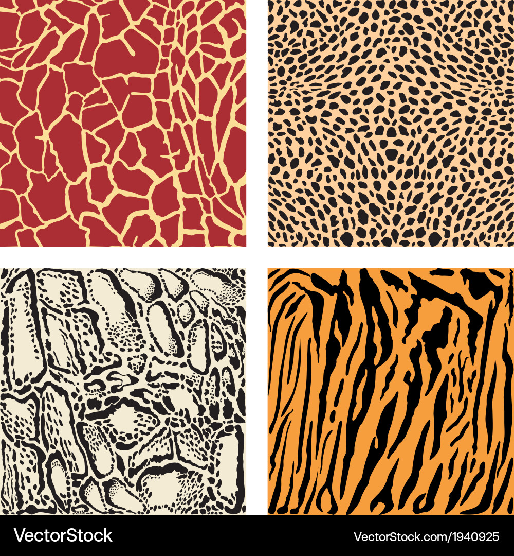Animal Print Background vector image