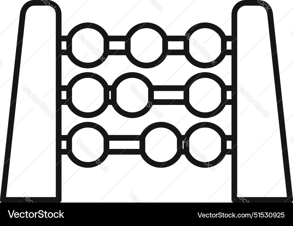 Calculating on an abacus device Calculating on an abacus device vector image