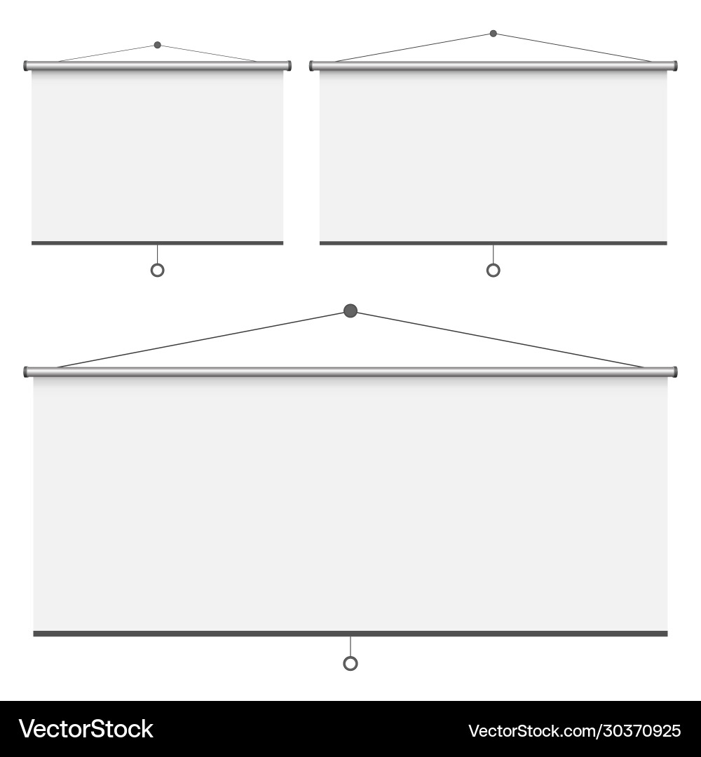 Empty projection screen vector image