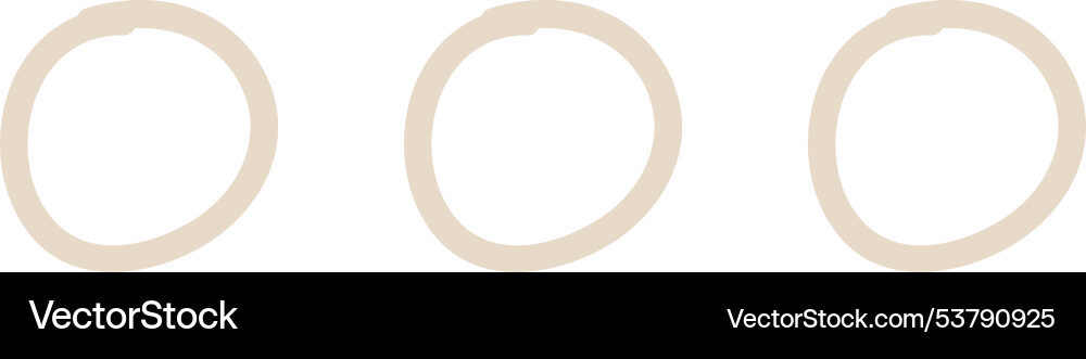 Handdrawn circles progress indicator vector image