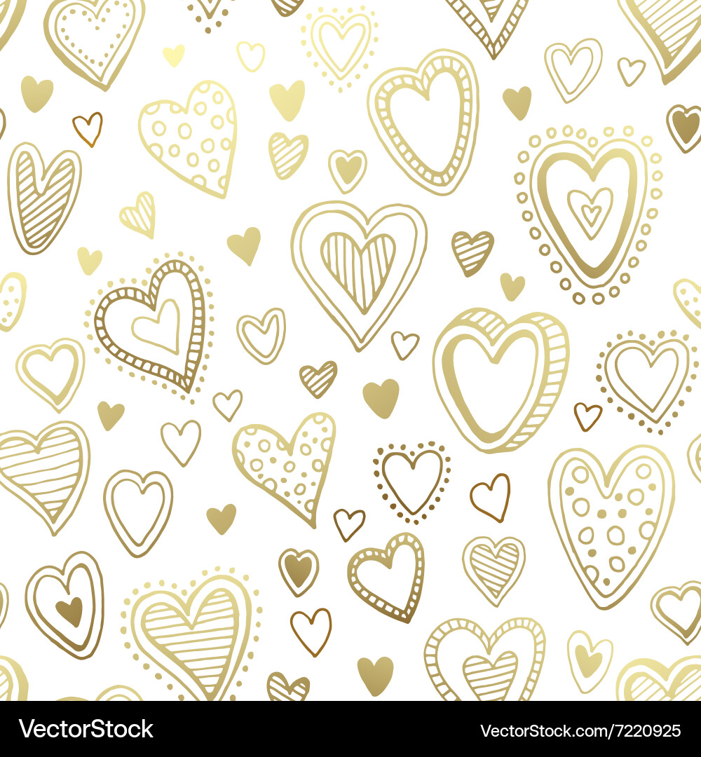 Heart Pattern Seamless Background Vector Image