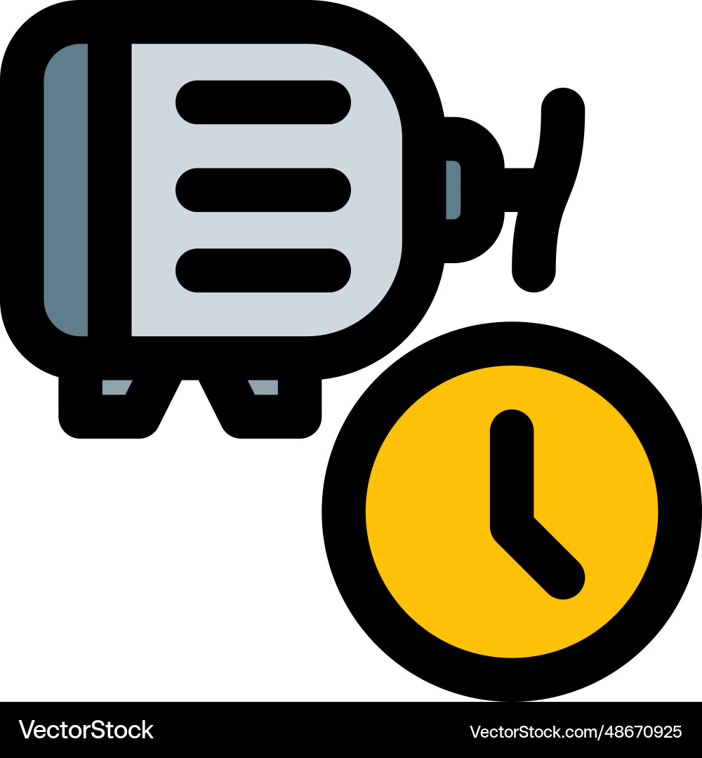 Machine powered faster through dynamo vector image