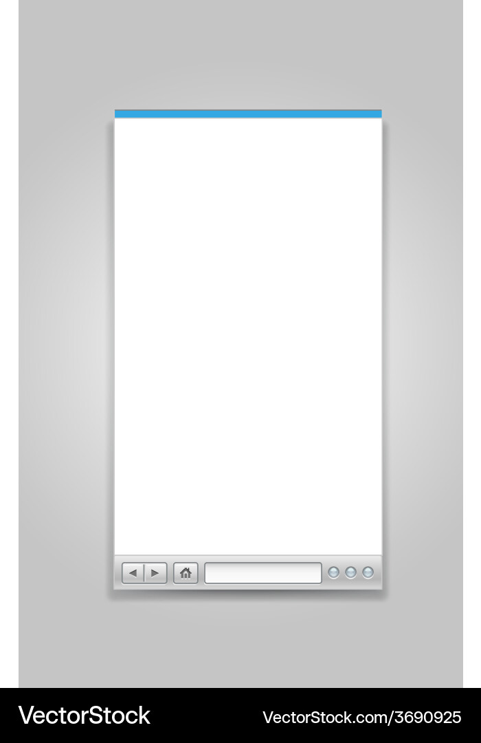 Opened browser windows template vector image