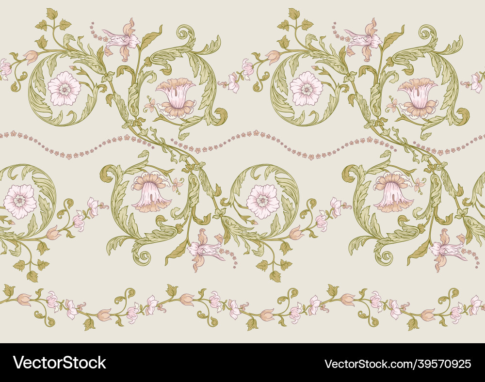 Seamless pattern background in decorative style Seamless pattern background in decorative style vector image