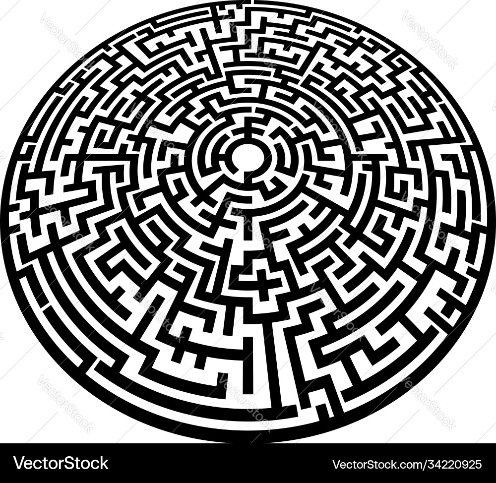 Solvable 3d maze labyrinth puzzle game Solvable 3d maze labyrinth puzzle game Vector Image